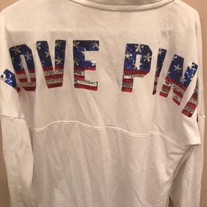 Victoria Secret Bling Varsity Quarter zip
